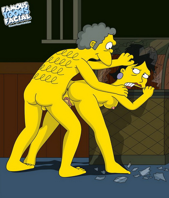 Drunk Orgy with Simpsons - Moe's porn bar