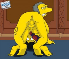 Drunk Orgy with Simpsons - Moe's porn bar